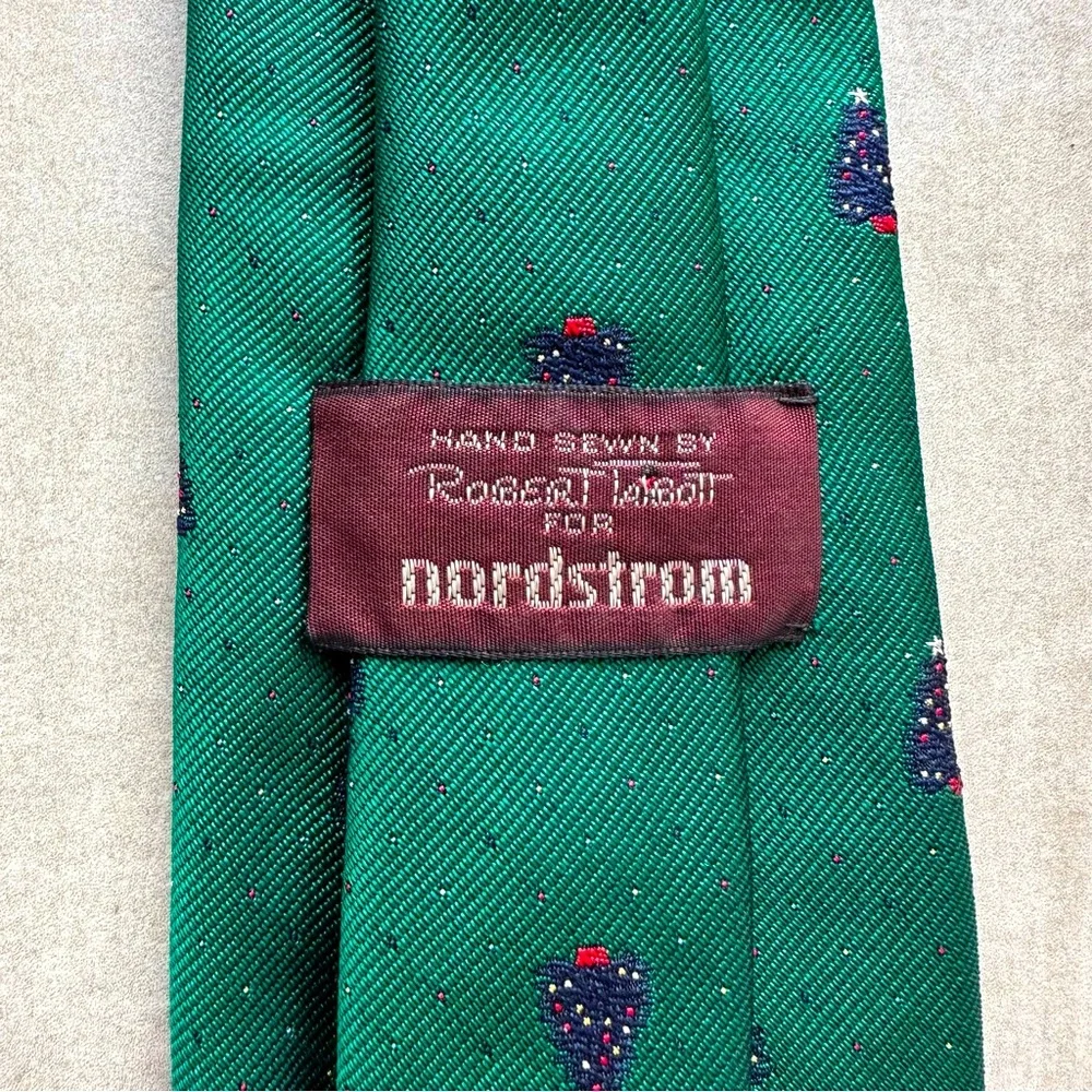Robert Talbott Green Repp Christmas Tie
